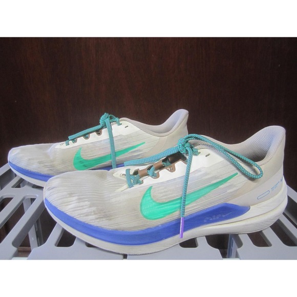 Nike Zoom Fly 5 Shoes Mens Size 9.5 White Green Blue Running Sneakers DV8997-100